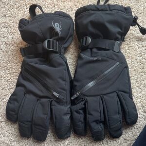 Spyder Black Insulated Gloves